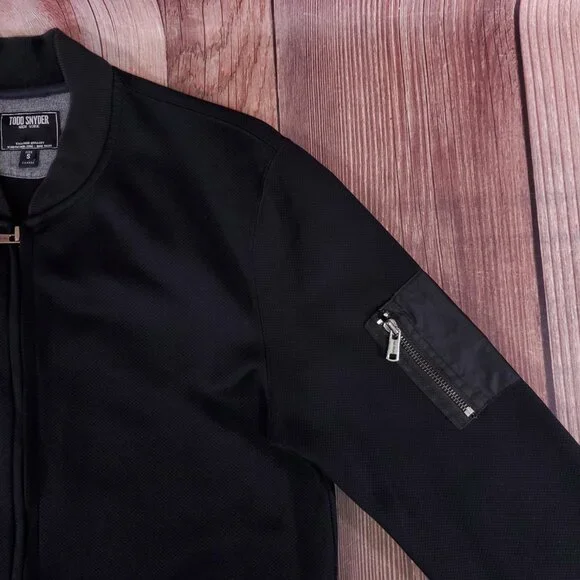 Todd Snyder Varsity Tech Bomber Jacket Mens Small Full Zip Stretch Pockets